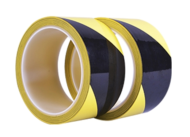 black and yellow warning tape